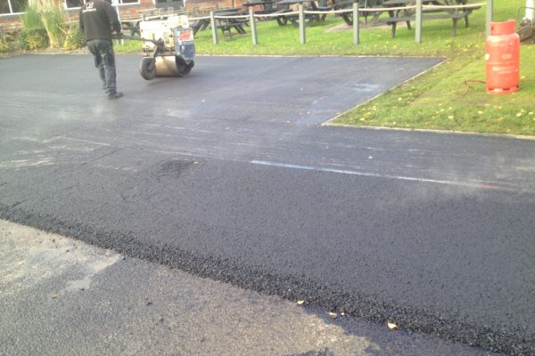 road being resurfaced