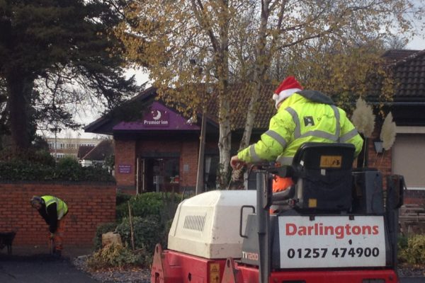 road being resurfaced